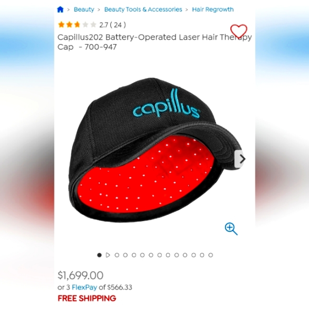 Capillus hair growth cap 🧢
